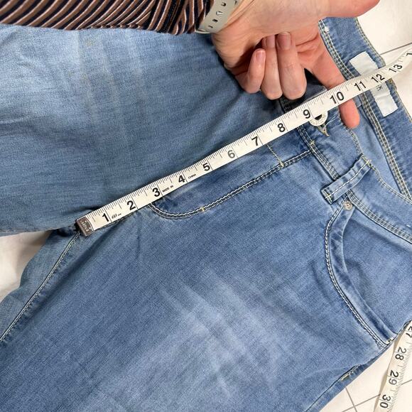 Brax Jeans Mens 34 Blue Light Cadiz Straight Leg Lightweight Stretch Casual - Picture 11 of 13